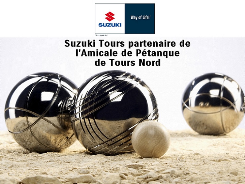 Suzuki Tours partenaire de l'Amicale de P&eacute;tanque de Tours Nord